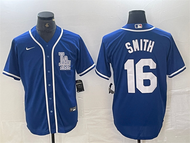 Los Angeles Dodgers #16 Will Smith Blue Cool Base Stitched Jersey